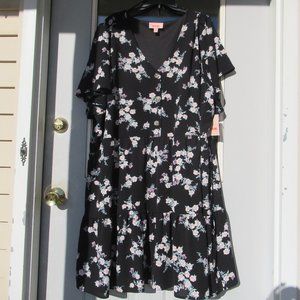 EVRI boho floral print dress size 0X